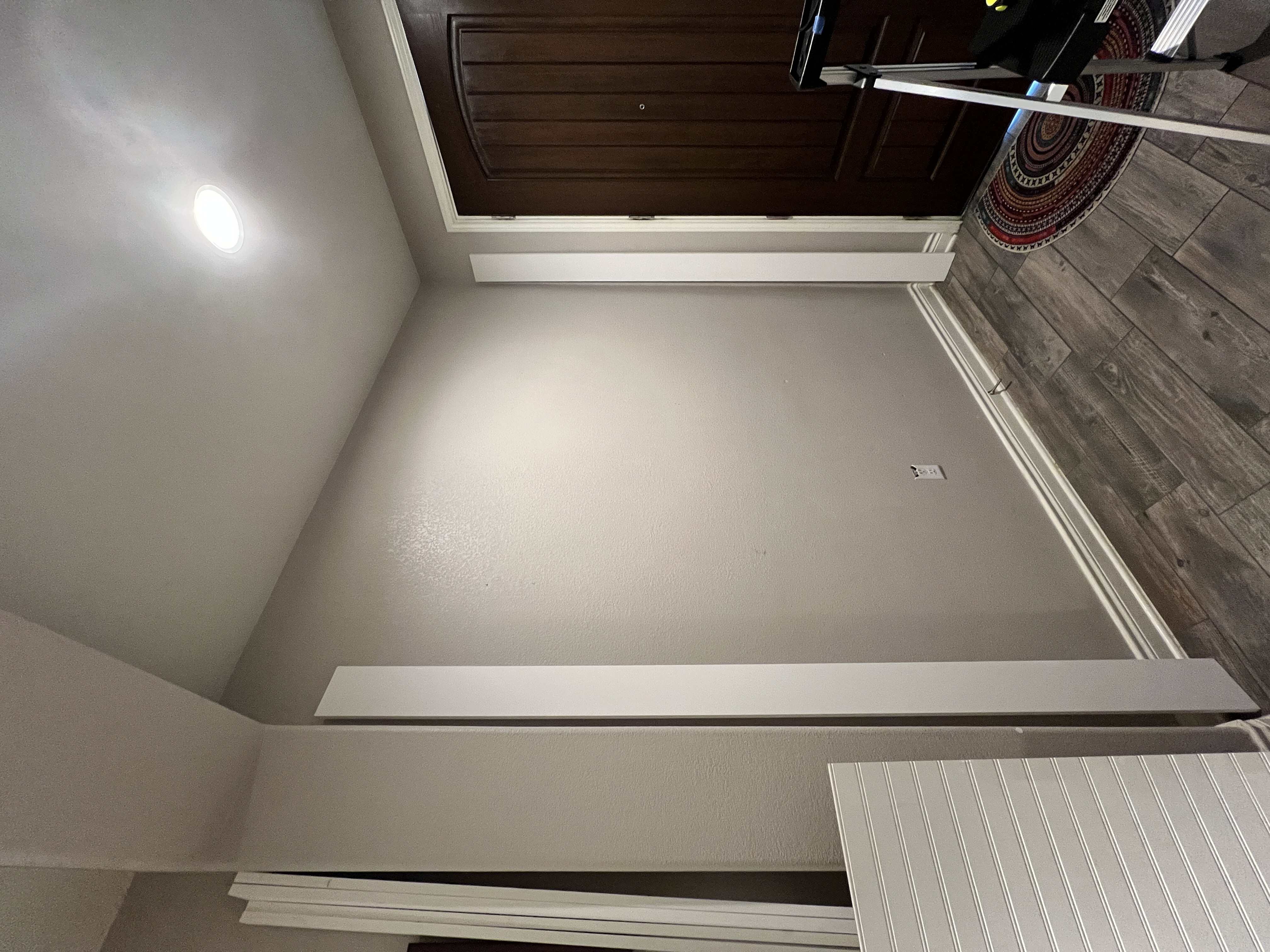 Hallway before mudroom conversion